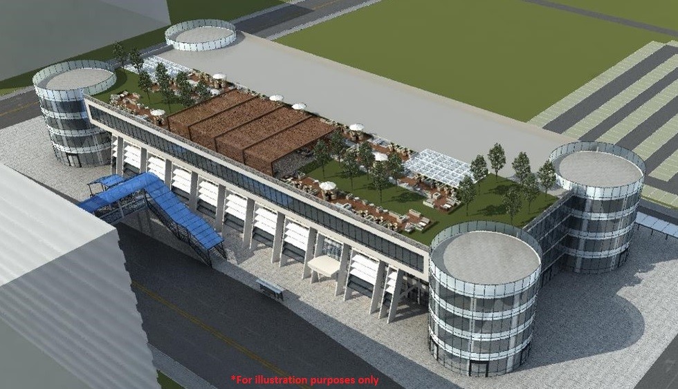 Proposed roof garden with F&B